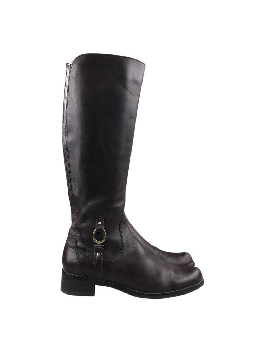 Blondo Women's Size 8M Brown Leather Waterproof Aqua Protect Riding Tall Boots